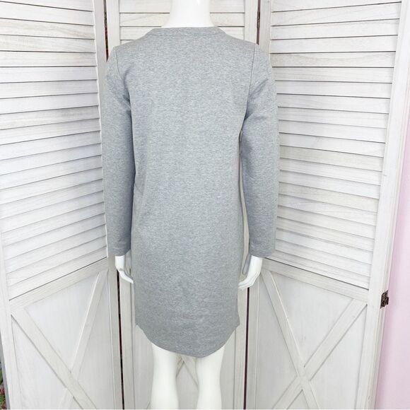 J. Crew Mercantile Sweatshirt Tunic Dress Gray XS - Picture 6 of 15